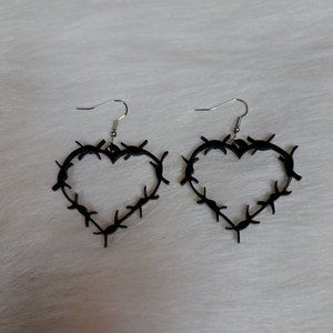 Gothic Heart Earrings